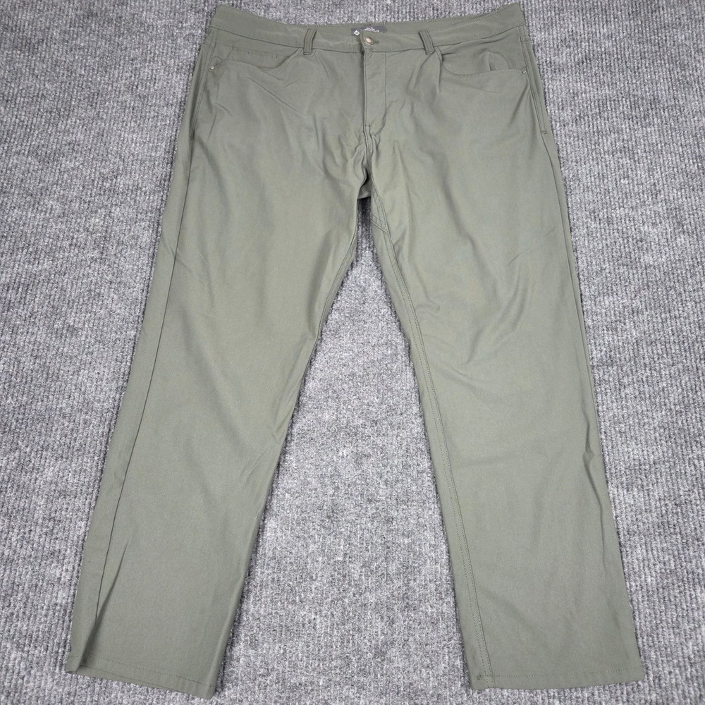 Members Mark Benton Performance Pant‎ Mens 40x30 Slim Fit Green WSCM-052-2022